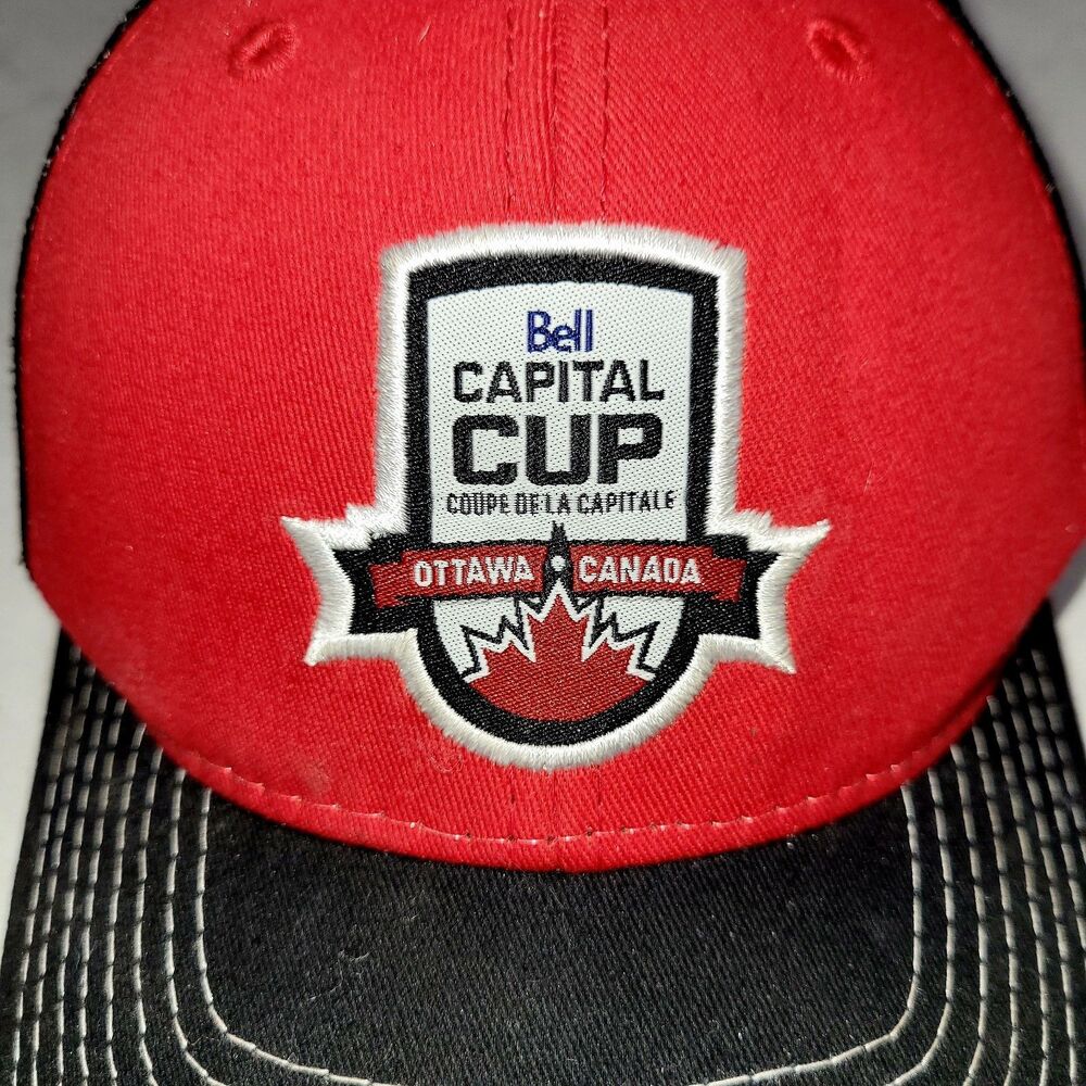 Bell Capital Cup Ottawa Senators Mesh Embroidered Trucker Hat Snap Back NHL CA - Picture 2 of 5